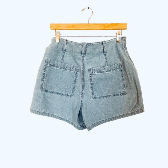 - Universal Thread High Rise Midi Denim Shorts - Picture 2 of 6